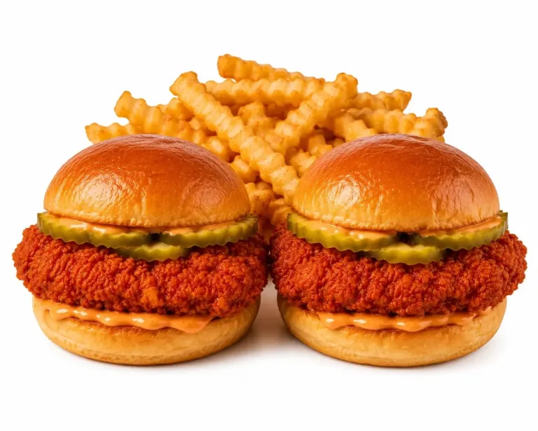 ChatGPT Image Aug 12 2026 12 46 38 PM conv Two Dave’s Hot Chicken sliders with fries