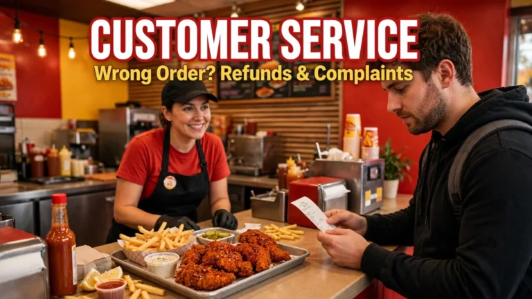 daves hot chicken customer service featured Dave's Hot Chicken customer service counter — help with a wrong order, refunds and complaints