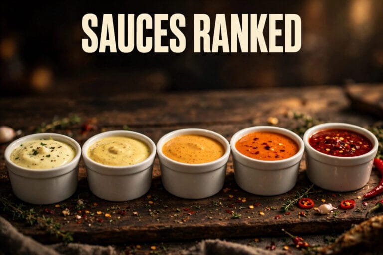 Dave's Hot Chicken sauces ranked from mildest to hottest